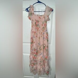 Rare Editions Mauve Ankle Length Dress - Youth Size XL (14/16)